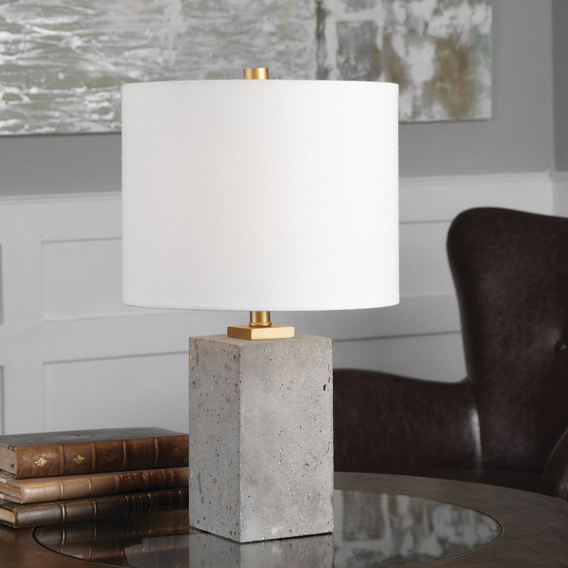 Lighting Drexel Concrete Block Lamp 