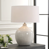 Lighting Dribble White Glaze Table Lamp 
