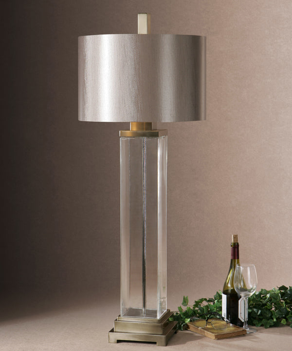 Lighting Drustan Clear Glass Table Lamp 