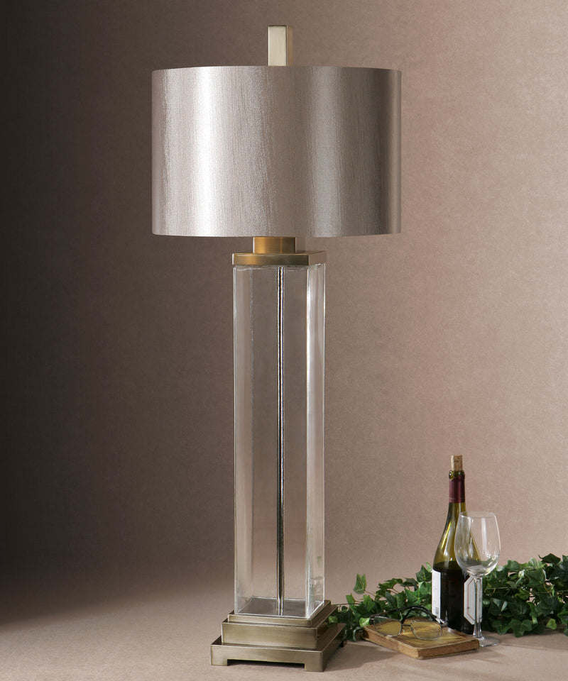 Lighting Drustan Clear Glass Table Lamp 