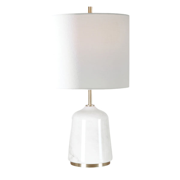 Lighting Eloise White Marble Table Lamp 