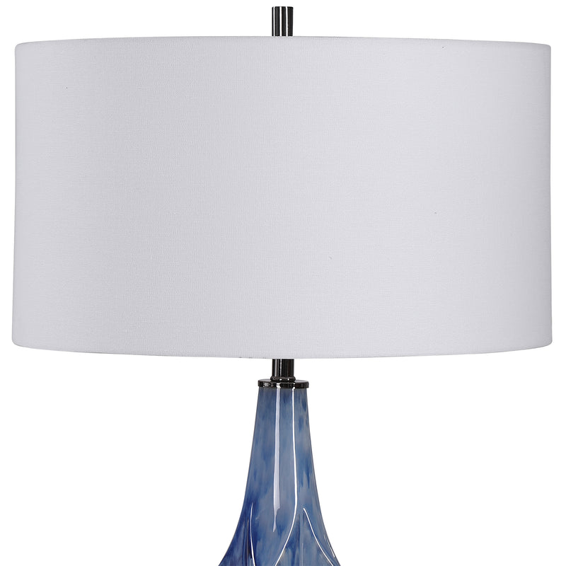 Lighting Everard Blue Table Lamp 