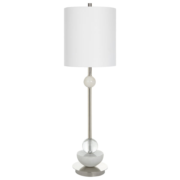 Lighting Exposition Nickel Buffet Lamp 