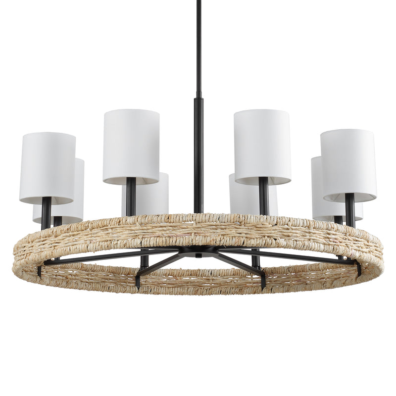 Lighting Faiyam 8 Light Rattan Chandelier 