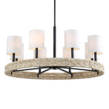 Lighting Faiyam 8 Light Rattan Chandelier 