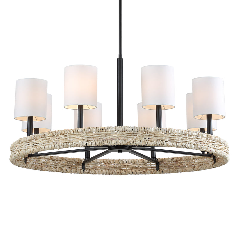 Lighting Faiyam 8 Light Rattan Chandelier 