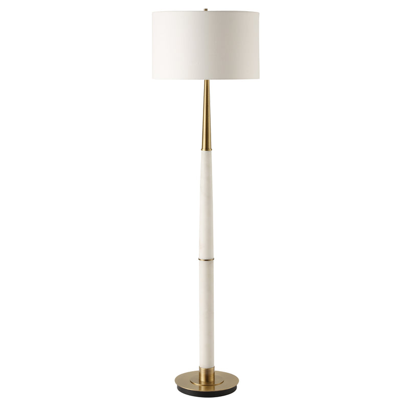 Lighting Faro White Marble Floor Lamp 
