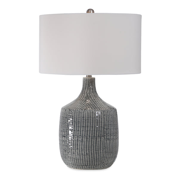 Lighting Felipe Distressed Gray Table Lamp 