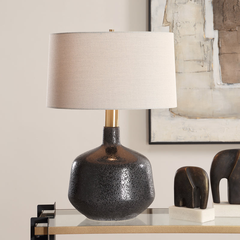 Lighting Flanagan Mottled Gloss Table Lamp 
