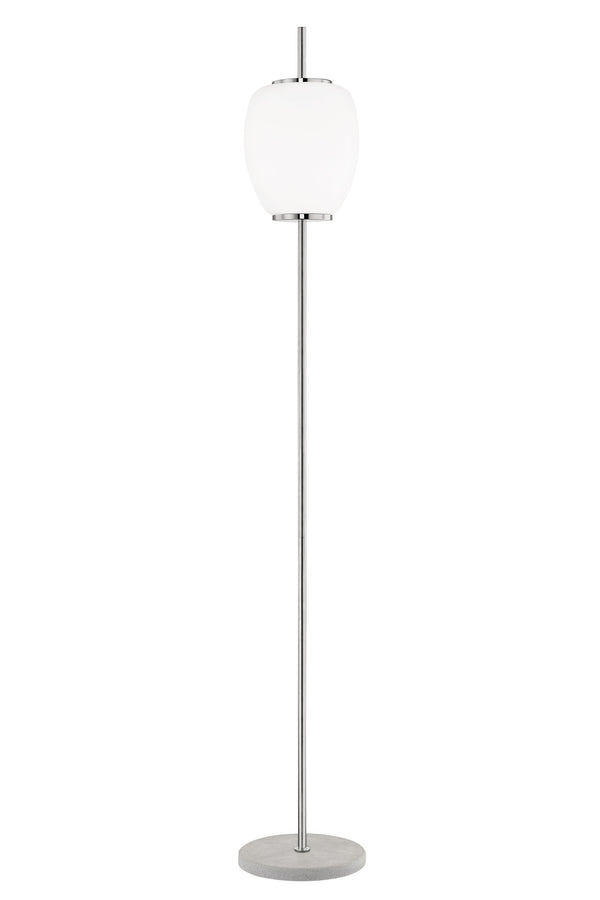 Lighting - Floor Lamp Bailee 1 Light Floor Lamp // Polished Nickel 