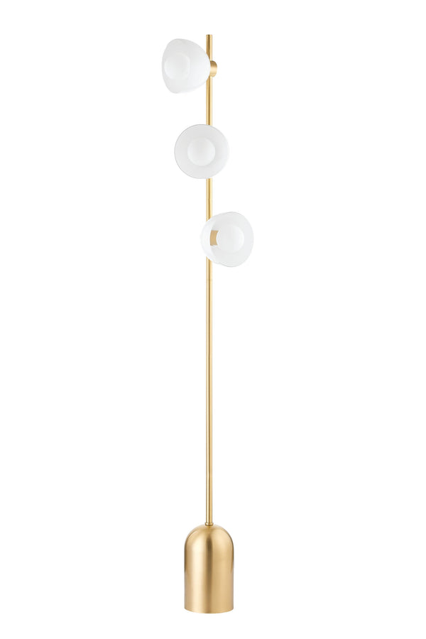 Lighting - Floor Lamp Belle 1 Light Floor Lamp // Aged Brass 