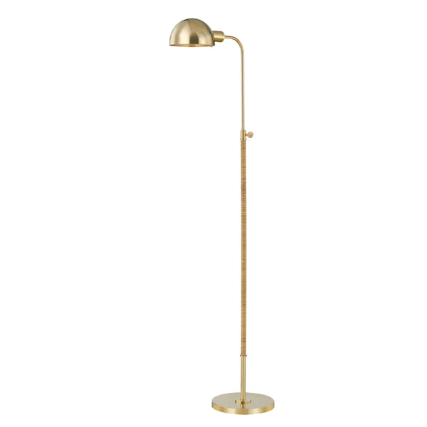 Lighting - Floor Lamp Devon 1 Light Floor Lamp // Aged Brass 