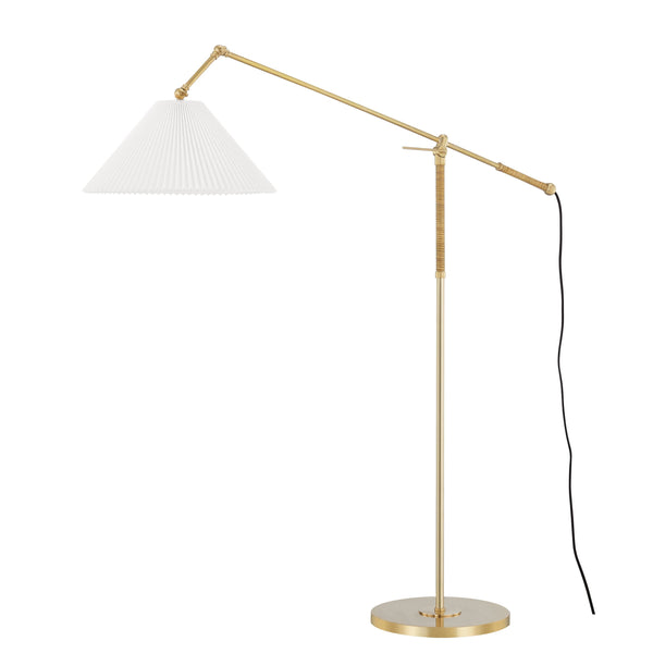 Lighting - Floor Lamp Dorset 1 Light Floor Lamp // Aged Brass 