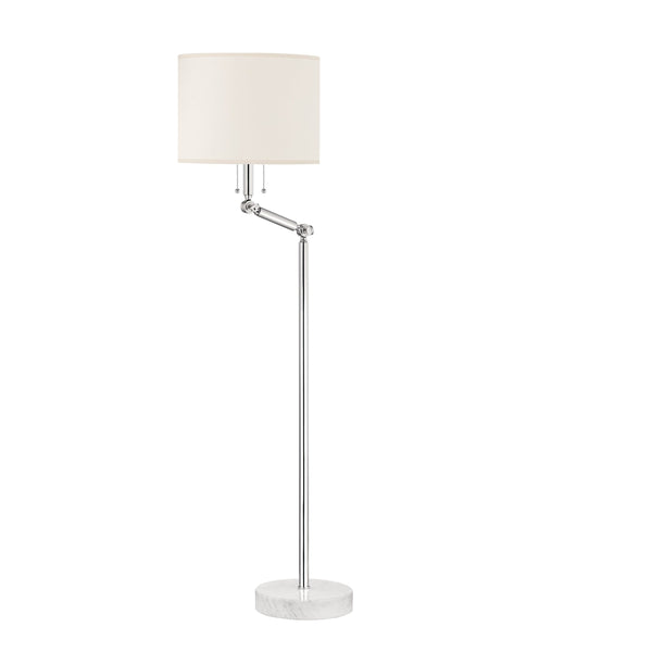 Lighting - Floor Lamp Essex 2 Light Floor Lamp // Polished Nickel 