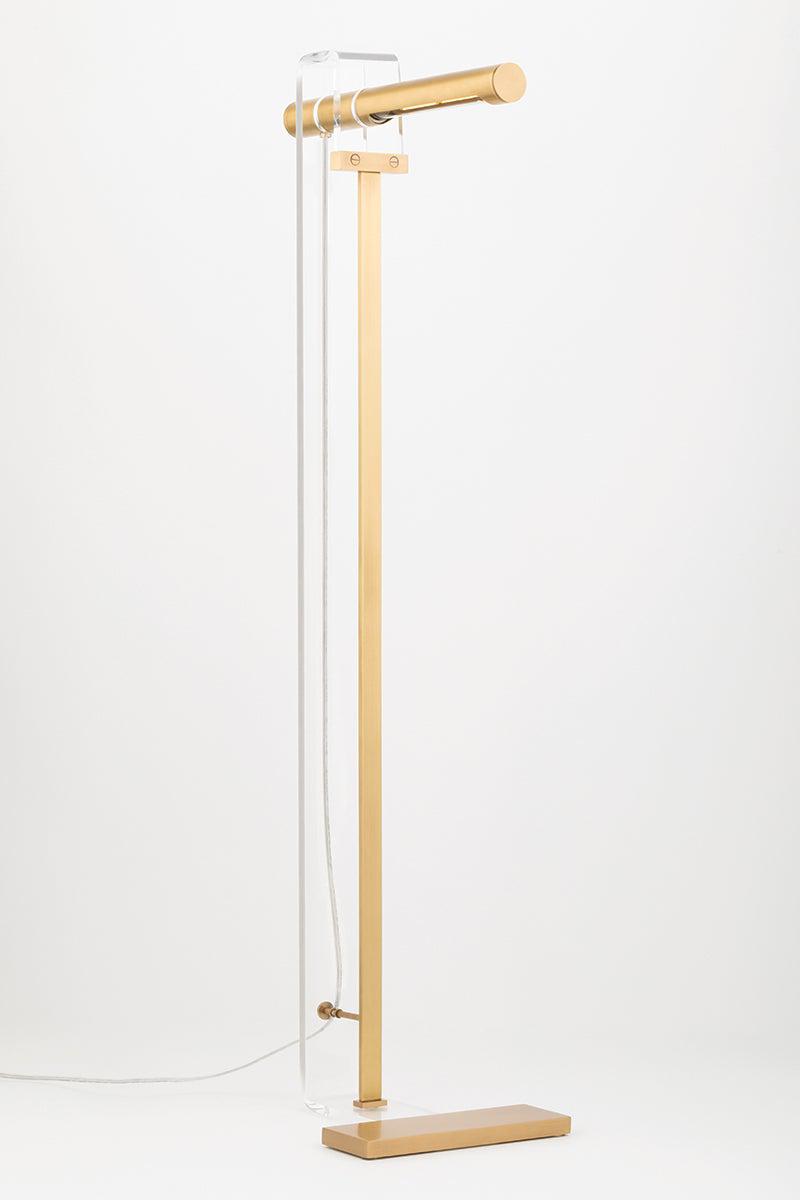 Lighting - Floor Lamp Hillcrest 1 Light Floor Lamp // Aged Brass 