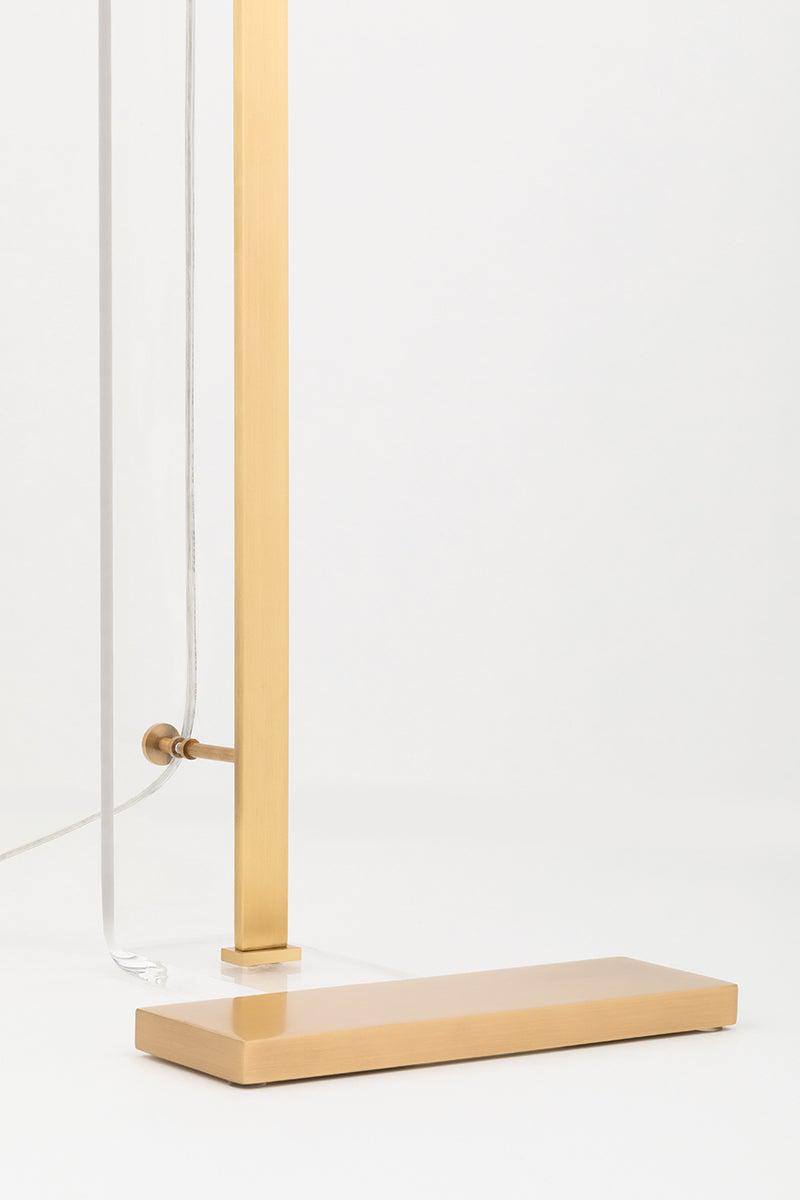 Lighting - Floor Lamp Hillcrest 1 Light Floor Lamp // Aged Brass 