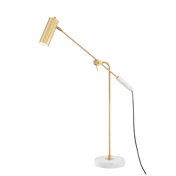 Lighting - Floor Lamp Lockport 1 Light Led Floor Lamp // Aged Brass 