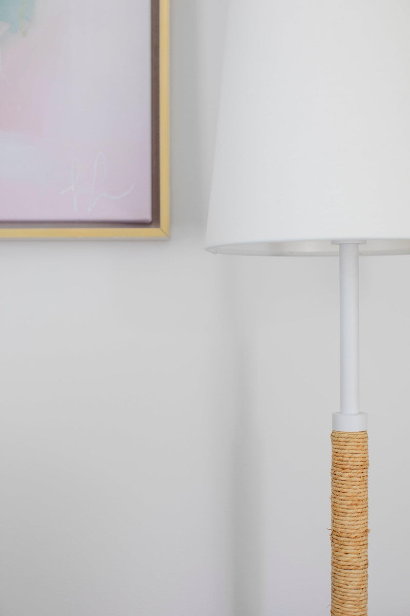 Lighting - Floor Lamp Mariana 2 Light Floor Lamp // Textured White 