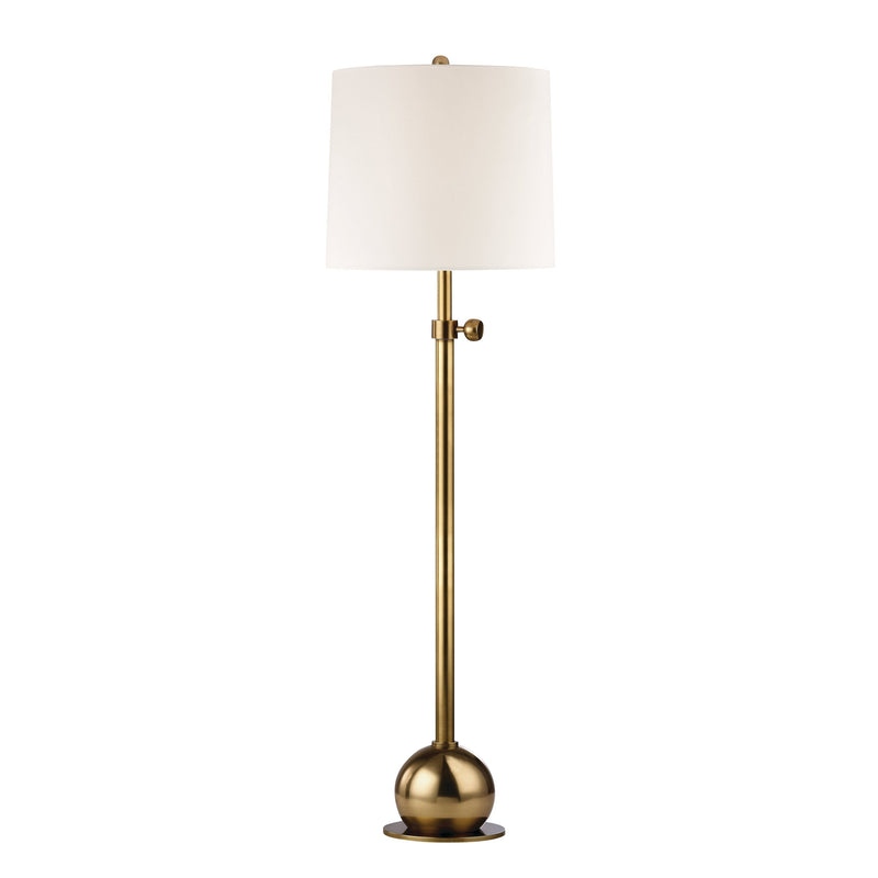 Lighting - Floor Lamp Marshall 1 Light Adjustable Floor Lamp // Vintage Brass 