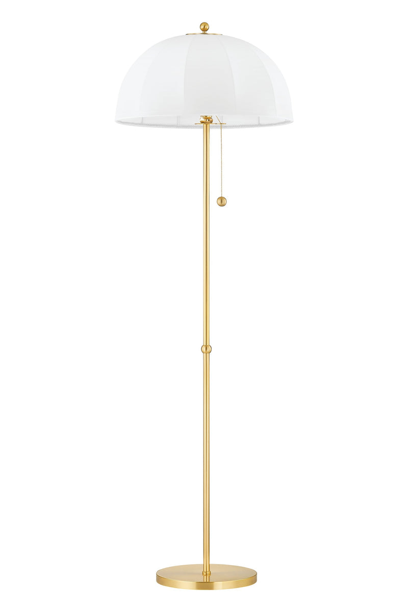 Lighting - Floor Lamp Meshelle 1 Light Floor Lamp // Aged Brass 