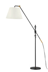 Lighting - Floor Lamp Navin 1 Light Floor Lamp // Patina Brass 