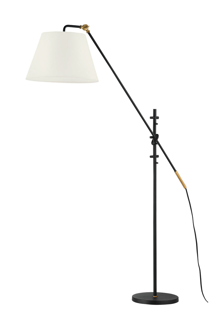 Lighting - Floor Lamp Navin 1 Light Floor Lamp // Patina Brass 