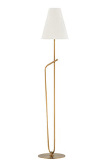 Lighting - Floor Lamp Pearce 1 Light Floor Lamp // Patina Brass 