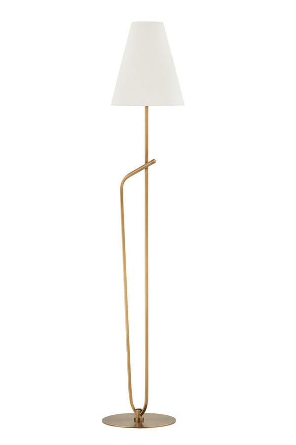Lighting - Floor Lamp Pearce 1 Light Floor Lamp // Patina Brass 