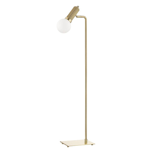 Lighting - Floor Lamp Reade 1 Light Floor Lamp // Aged Brass 