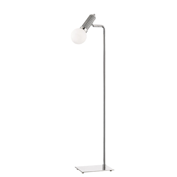 Lighting - Floor Lamp Reade 1 Light Floor Lamp // Polished Nickel 