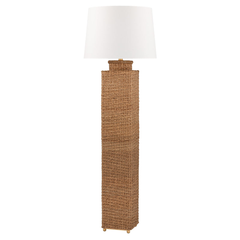 Lighting - Floor Lamp Weaver 1 Light Floor Lamp // Gold Leaf 