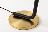 Lighting - Floor Lamp Whit 1 Light Floor Lamp // Aged Brass & Black 