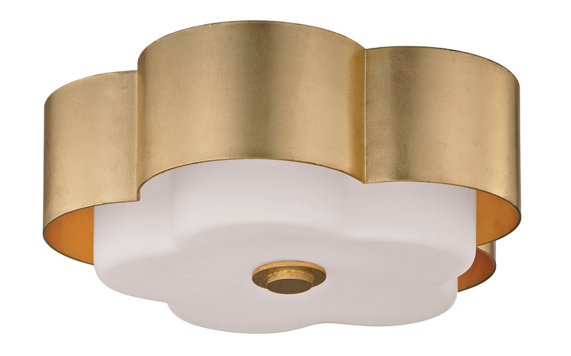 Lighting - Flush Mount Allure 1 Light Ceiling Flush // Gold Leaf // Small 