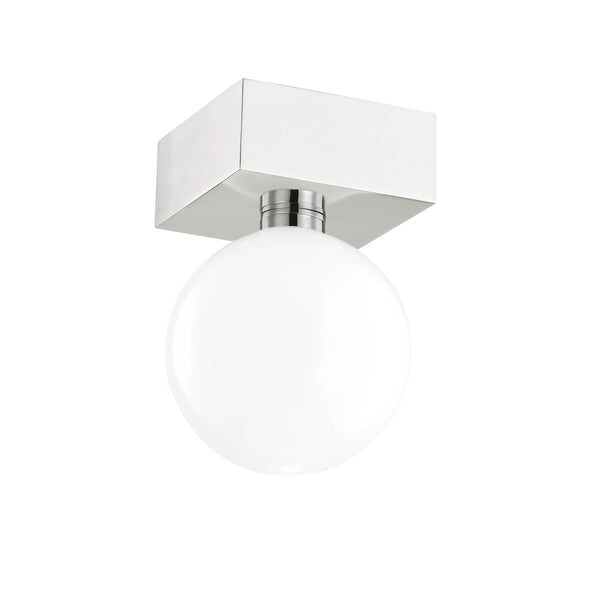 Lighting - Flush Mount Aspyn 1 Light Flush Mount // Polished Nickel 