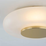 Lighting - Flush Mount Blyford 1 Light Flush Mount // Aged Brass 