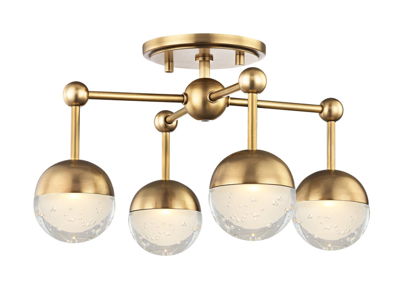 Lighting - Flush Mount Boca Led Flush Mount // Aged Brass 