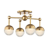 Lighting - Flush Mount Boca Led Flush Mount // Aged Brass 