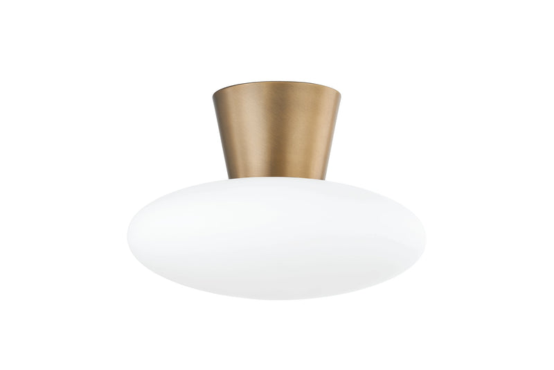 Lighting - Flush Mount Brody 1 Light Flush Mount // Patina Brass 