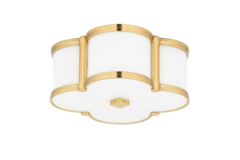 Lighting - Flush Mount Chandler 2 Light Flush Mount // Aged Brass 