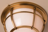 Lighting - Flush Mount Conrad 3 Light Flush Mount // Aged Brass 