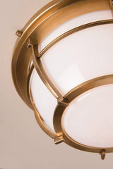 Lighting - Flush Mount Conrad 3 Light Flush Mount // Aged Brass 