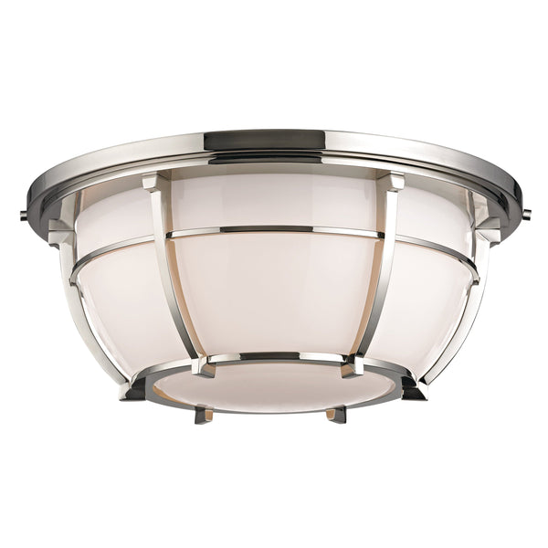 Lighting - Flush Mount Conrad 3 Light Flush Mount // Polished Nickel 