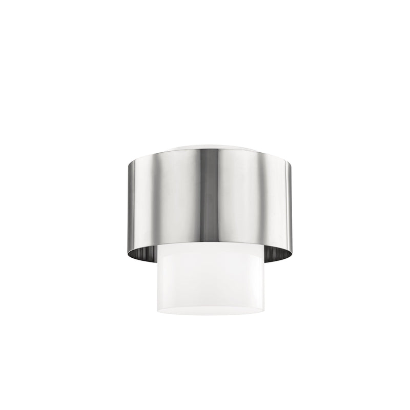 Lighting - Flush Mount Corinth 1 Light Flush Mount // Polished Nickel 