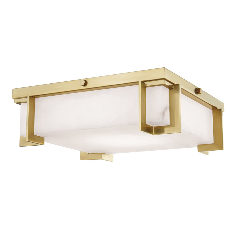 Lighting - Flush Mount Delmar Led Large Flush Mount // Aged Brass 