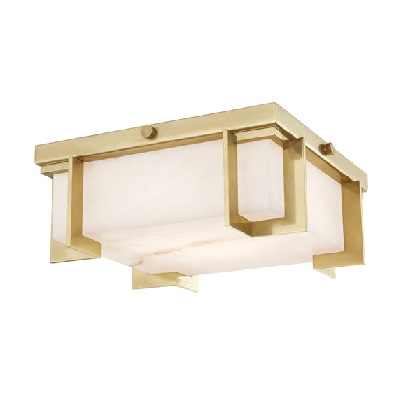 Lighting - Flush Mount Delmar Led Small Flush Mount // Aged Brass 