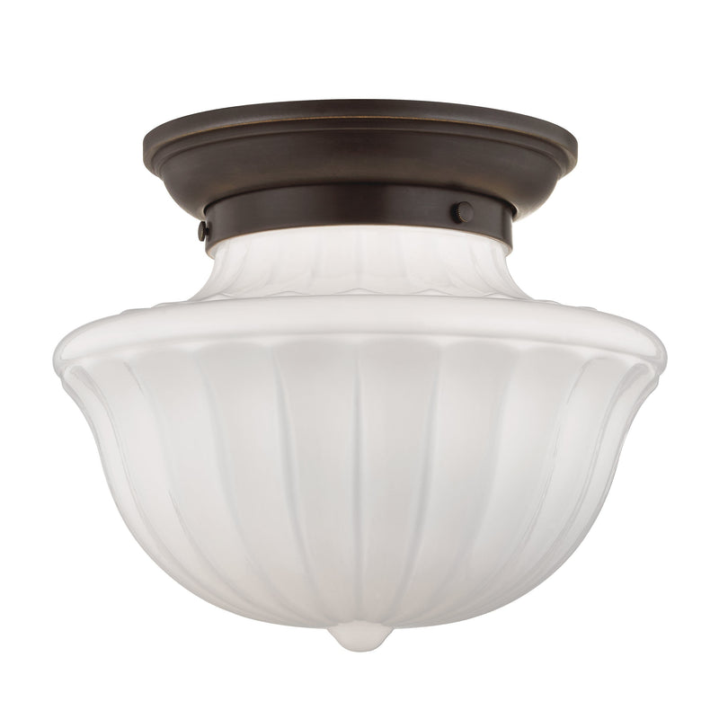 Lighting - Flush Mount Dutchess 1 Light Medium Flush Mount // Old Bronze 