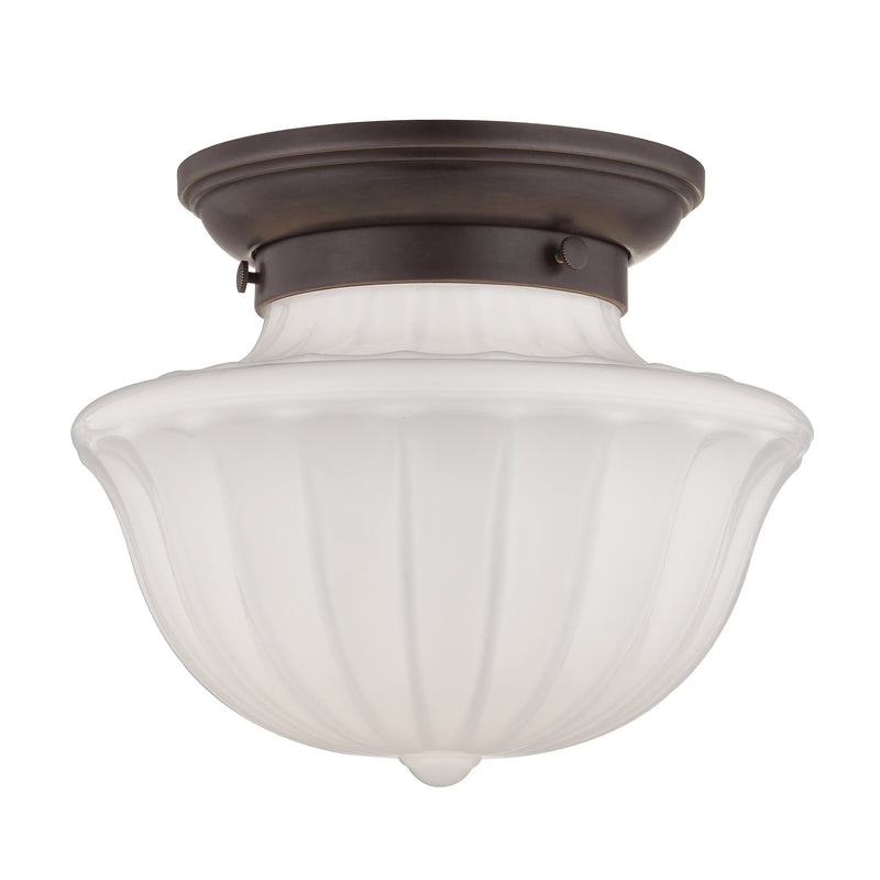 Lighting - Flush Mount Dutchess 1 Light Small Flush Mount // Old Bronze 