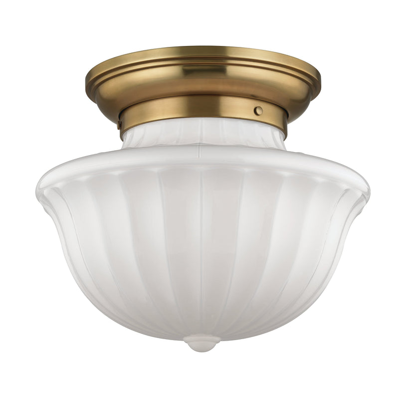 Lighting - Flush Mount Dutchess 2 Light Large Flush Mount // Aged Brass 