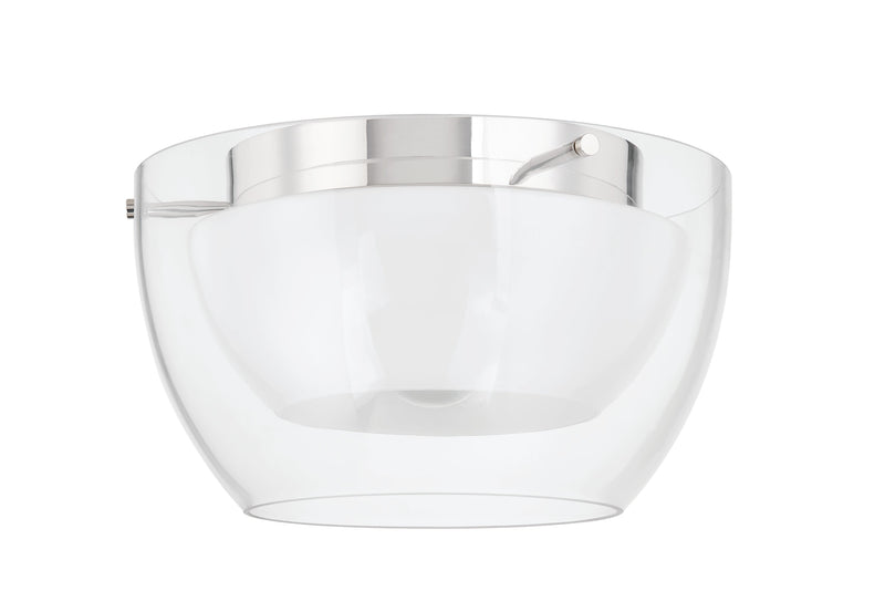 Lighting - Flush Mount Dutton 1 Light Flush Mount // Polished Nickel 