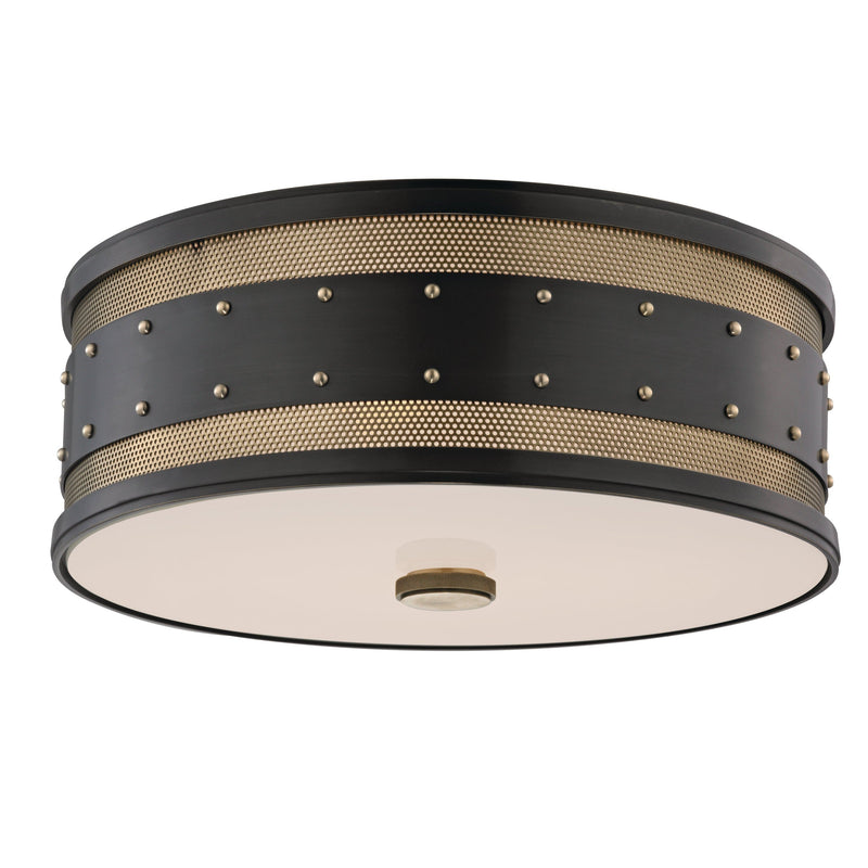 Lighting - Flush Mount Gaines 3 Light Flush Mount // Aged Old Bronze 